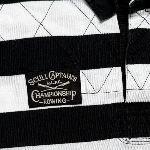Vintage Y2K Polo Ralph Lauren PRLC Team Pony Crest Heritage Striped Rugby XL - Picture 6 of 10